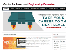 Tablet Screenshot of pavementeducation.edu.au